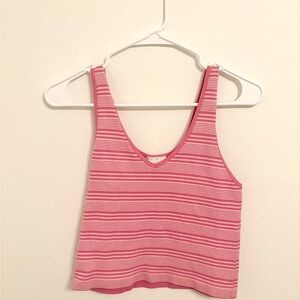 Tilly’s Pink Striped Women's Tank Top
